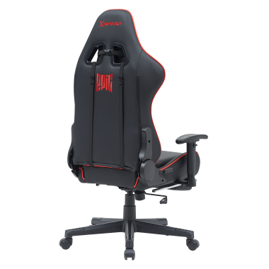 sedia gaming rosso epic ecopelle braccioli mobili cuscino lombare e cervicale poggiatesta poggiapiedi estensibile 8