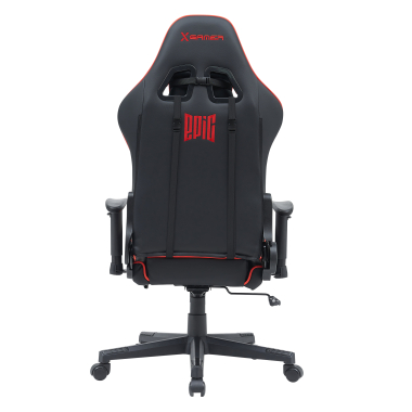 sedia gaming rosso epic ecopelle braccioli mobili cuscino lombare e cervicale poggiatesta poggiapiedi estensibile 6