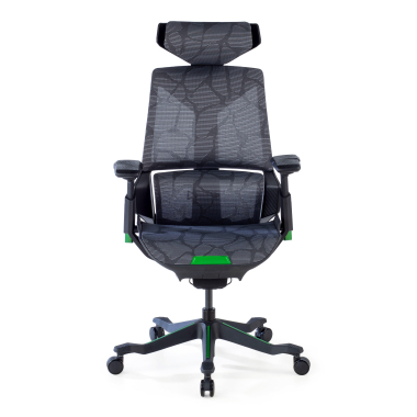 sedia gaming verde blooddragon rete transpirante braccioli regolabili 6d supporto lombare poggiatesta 4