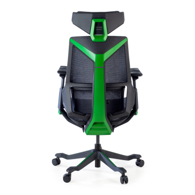 sedia gaming verde blooddragon rete transpirante braccioli regolabili 6d supporto lombare poggiatesta 6