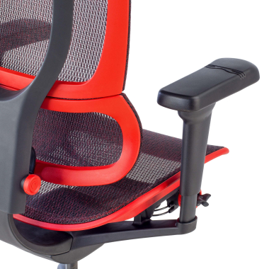 sedia gaming rosso sedia da gaming rete transpirante braccioli regolabili 5d supporto lombare poggiatesta 4