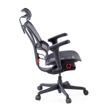 sedia gaming nero sedia da gaming rete transpirante braccioli regolabili 5d supporto lombare poggiatesta 5