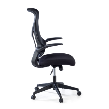 sedia da ufficio nero raptor rete transpirante braccioli ribaltabili 4