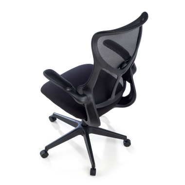 sedia da ufficio nero raptor rete transpirante braccioli ribaltabili 6