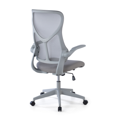 sedia da ufficio grigio raptor rete transpirante braccioli ribaltabili 8