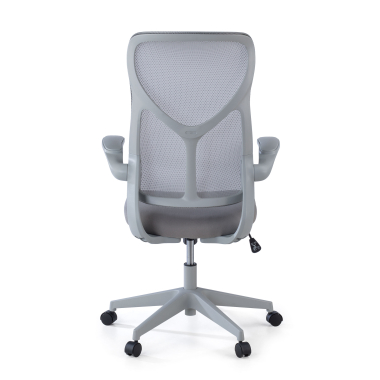 sedia da ufficio grigio raptor rete transpirante braccioli ribaltabili 6