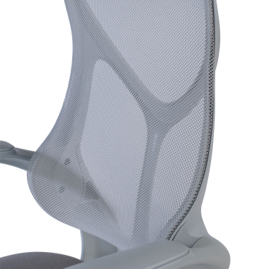 sedia da ufficio grigio raptor rete transpirante braccioli ribaltabili 7