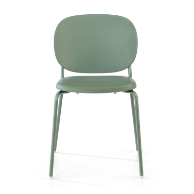 sedia da conferenza verde mila di plastica senza braccioli 3