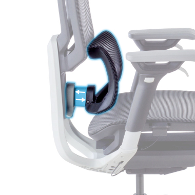 sedia ergonomica nero valkyr rete transpirante braccioli regolabili 4d doppio supporto lombare poggiatesta 5