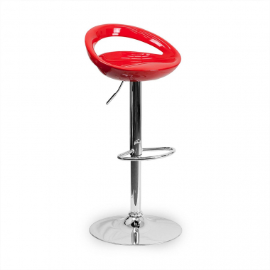 outlet sedia da ufficio rosso danko di plastica senza braccioli 1