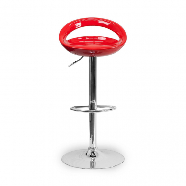 outlet sedia da ufficio rosso danko di plastica senza braccioli 2