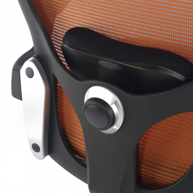 outlet sedia da ufficio arancione amira rete transpirante braccioli mobili 6