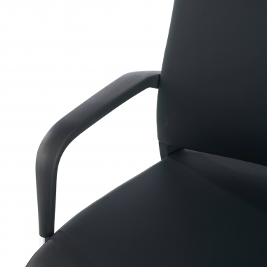 outlet sedia da ufficio nero bali ecopelle braccioli fissi 4