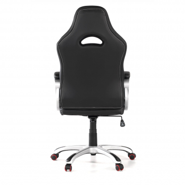 outlet sedia da ufficio rosso dakar ecopelle braccioli fissi 7