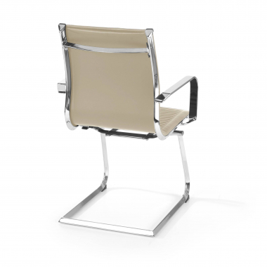 outlet sedia da ufficio beige brenton ecopelle braccioli fissi 6