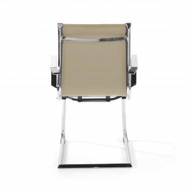 outlet sedia da ufficio beige brenton ecopelle braccioli fissi 7