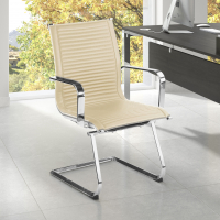 Poltrona conferenza Brenton, telaio in acciaio, cantilever, slitta 210862 - (Outlet)