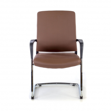 outlet sedia da ufficio marrone bali ecopelle braccioli fissi 3