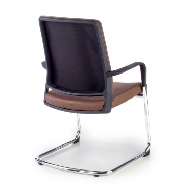outlet sedia da ufficio marrone bali ecopelle braccioli fissi 8