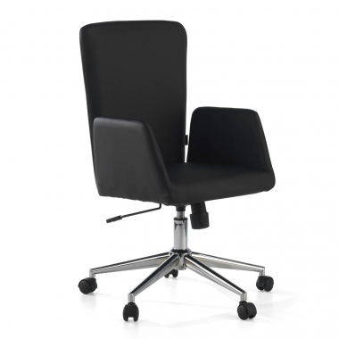 outlet sedia da ufficio nero bridget tessuto braccioli fissi 1