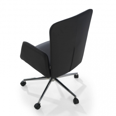 outlet sedia da ufficio nero bridget tessuto braccioli fissi 7