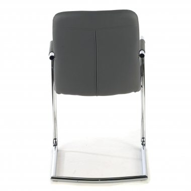 outlet sedia da ufficio grigio dallas ecopelle braccioli fissi 6