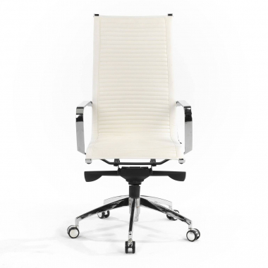outlet sedia da ufficio bianco brenton ecopelle braccioli fissi 3