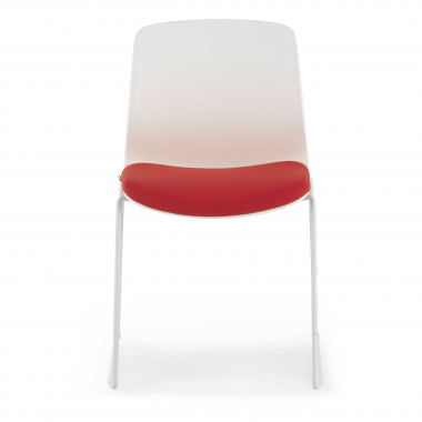 outlet sedia da ufficio rosso swing tessuto senza braccioli 4