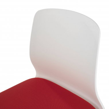 outlet sedia da ufficio rosso swing tessuto senza braccioli 7