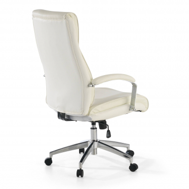 outlet sedia da ufficio bianco counter ecopelle braccioli fissi 6