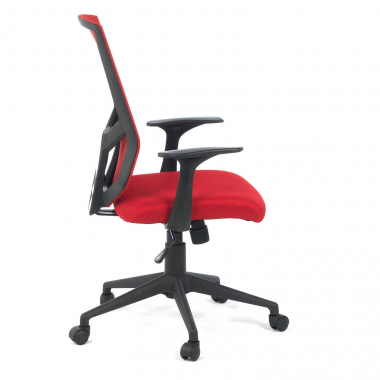 outlet sedia da ufficio rosso archer rete transpirante braccioli fissi 6