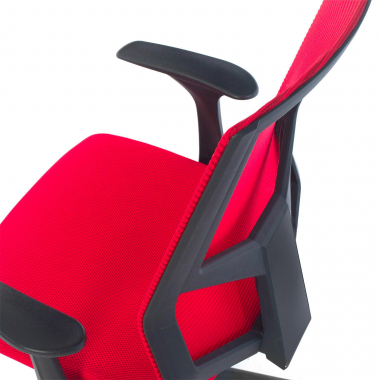 outlet sedia da ufficio rosso archer rete transpirante braccioli fissi 7