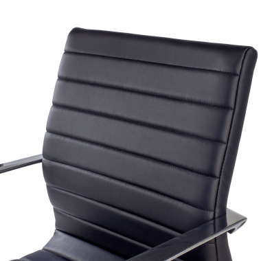 outlet sedia da ufficio nero class ecopelle braccioli fissi 5