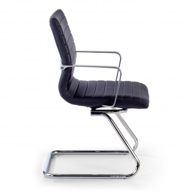 outlet sedia da ufficio nero class ecopelle braccioli fissi 6