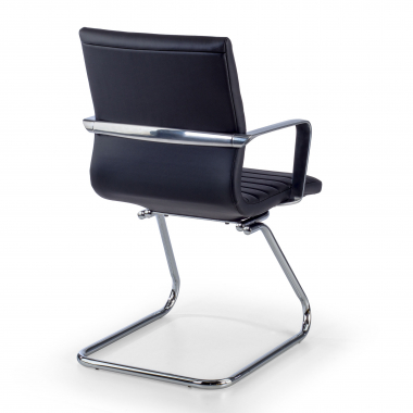 outlet sedia da ufficio nero class ecopelle braccioli fissi 7
