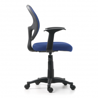 outlet sedia da ufficio blu one rete transpirante braccioli fissi 5