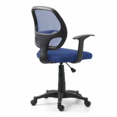 outlet sedia da ufficio blu one rete transpirante braccioli fissi 7