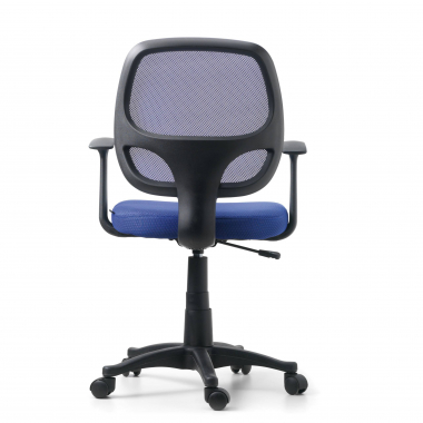 outlet sedia da ufficio blu one rete transpirante braccioli fissi 6