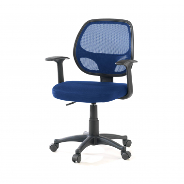 outlet sedia da ufficio blu one rete transpirante braccioli fissi 8