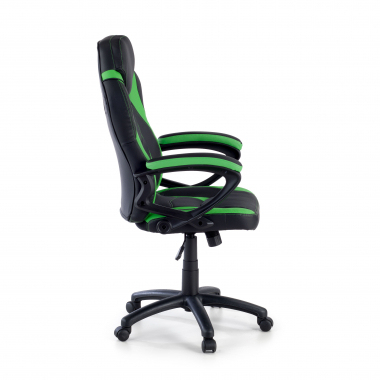 outlet sedia da ufficio verde drift ecopelle braccioli fissi 4