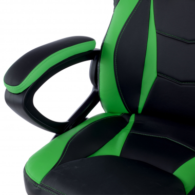 outlet sedia da ufficio verde drift ecopelle braccioli fissi 6