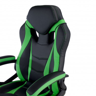 outlet sedia da ufficio verde drift ecopelle braccioli fissi 5
