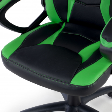 outlet sedia da ufficio verde drift ecopelle braccioli fissi 8