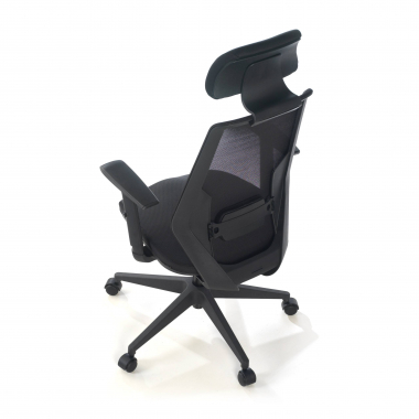 outlet sedia da ufficio nero belinda rete transpirante braccioli mobili 6