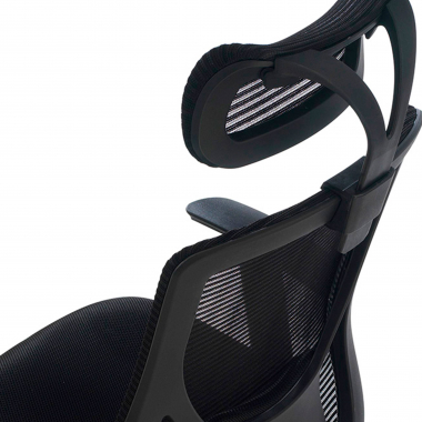 outlet sedia da ufficio nero lake rete transpirante braccioli mobili 5