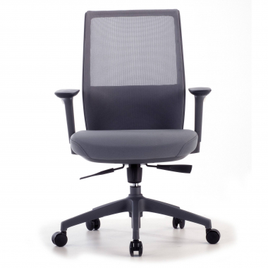 outlet sedia da ufficio grigio five rete transpirante braccioli mobili 4