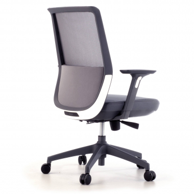 outlet sedia da ufficio grigio five rete transpirante braccioli mobili 6