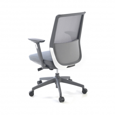 outlet sedia da ufficio grigio five rete transpirante braccioli mobili 8